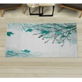 thumbnail image 1 of Nature Decorative Rug, Autumn Maple Leaves Branches in Fall Earthen Tones Faded Woodland Art Print, Quality Carpet for Bedroom Dorm and Living Room, 6 Sizes, Pale Blue, by Ambesonne, 1 of 1