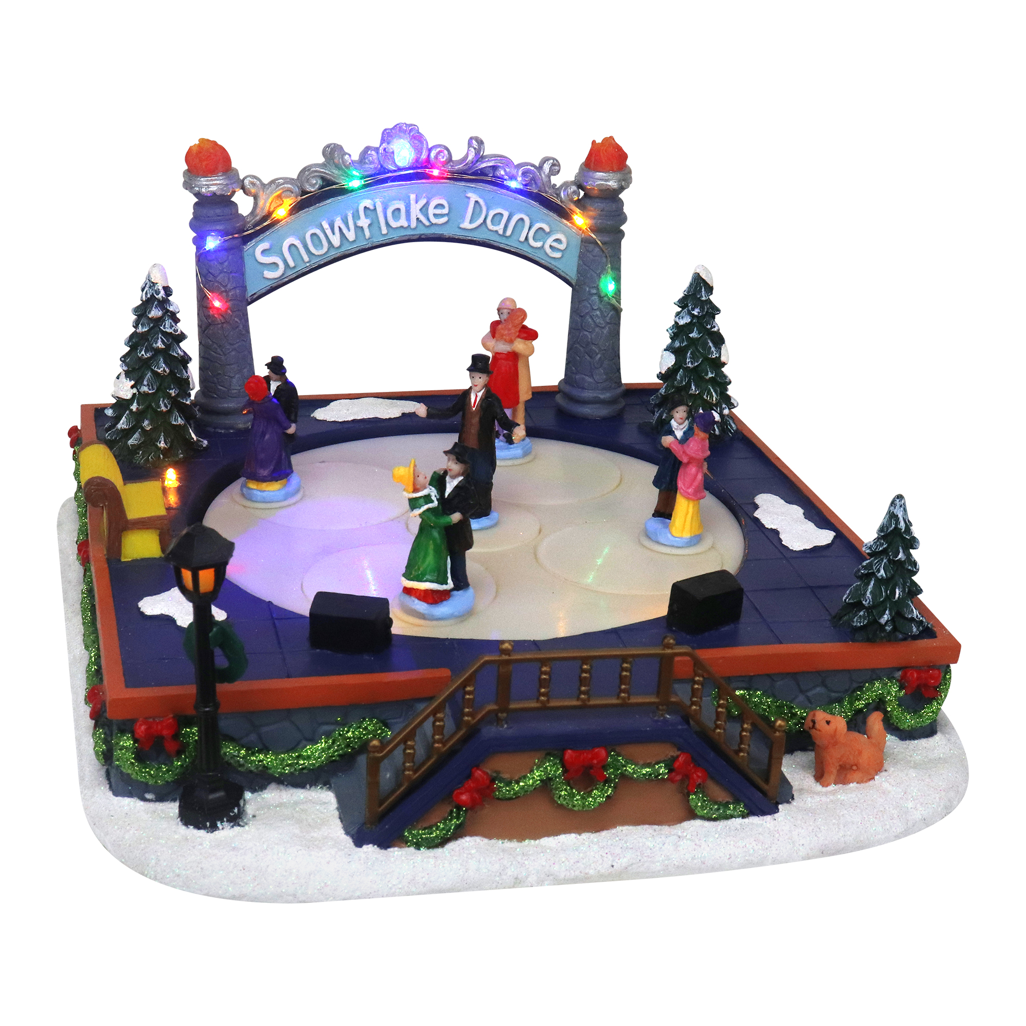 Ballroom Dance at The Snowflake Ball Animated Christmas Village