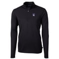thumbnail image 2 of Men's Cutter & Buck Black Northwestern Wildcats Big & Tall Virtue Eco Pique Recycled Quarter-Zip Pullover Top, 2 of 3