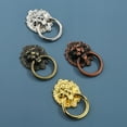 thumbnail image 2 of Shisuyan 5pcs Lion Head Pull Handles Cabinet Pull Knobs Zinc Alloy Rings Pull Handles, 2 of 8