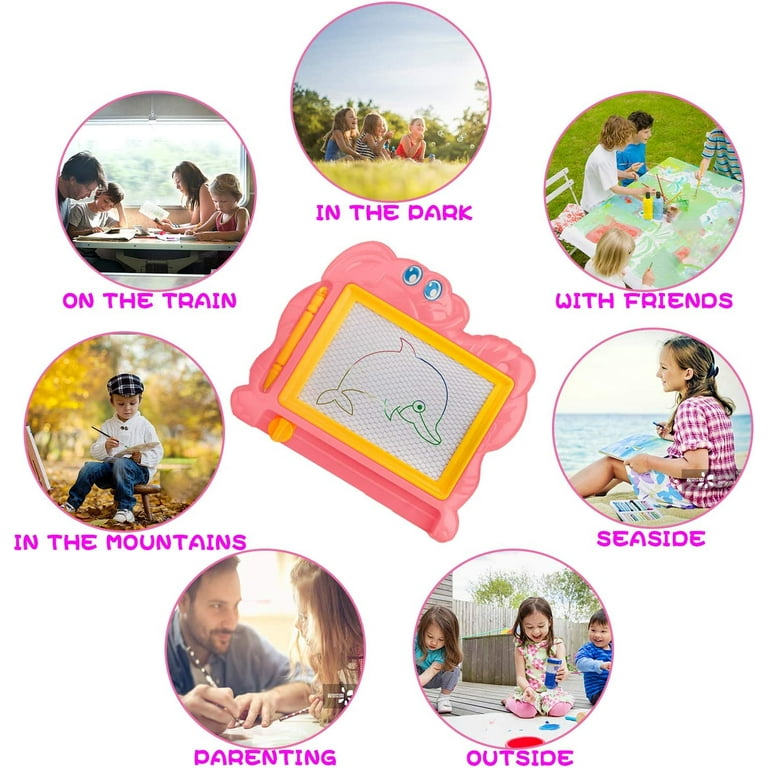 12 Pcs Mini Erasable Doodle Board Small Magnetic Drawing Board Kids Party  Favors Magnet Drawing Pad Kids Drawing Board Sketch Board Doodle Pads for