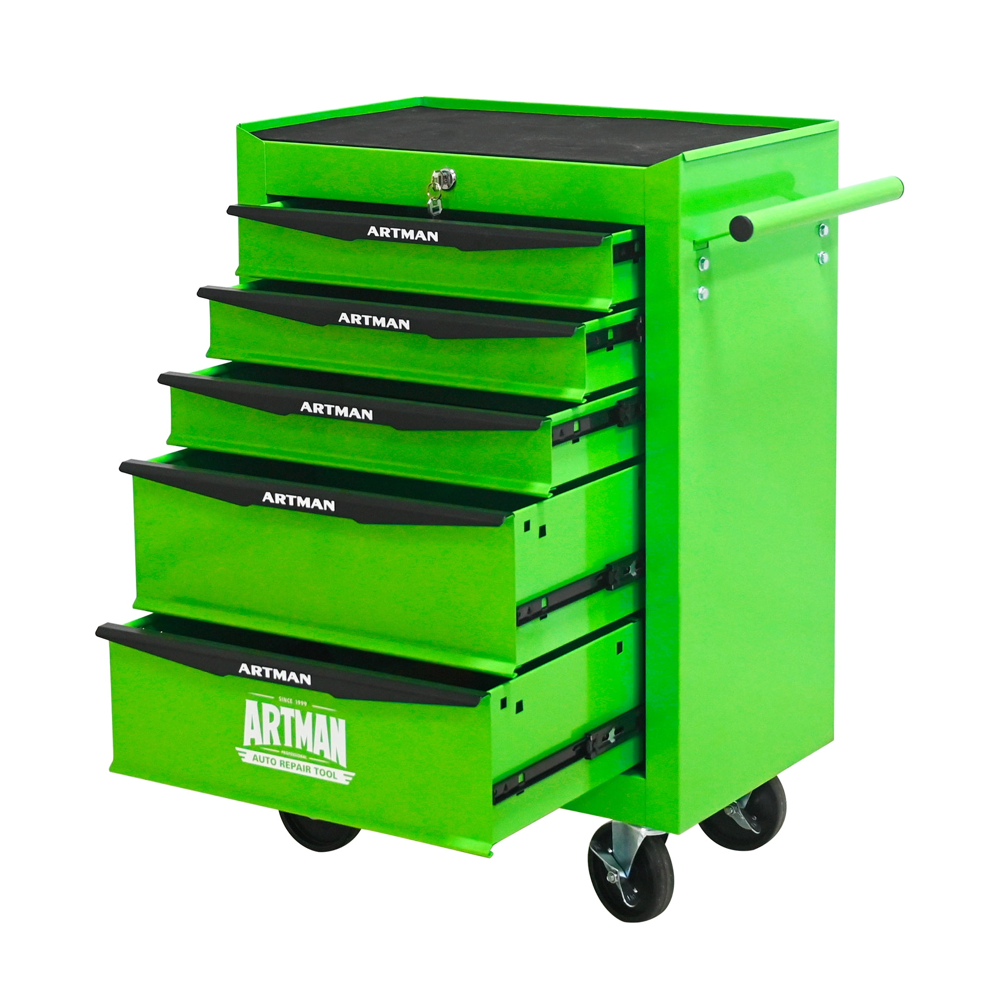 ARTMAN 20" 5-Drawer Rolling Metal Tool Chest ,Heavy Duty Industrial Service Cart Storage Organizer with Locking System for Garage Workshop Warehouse