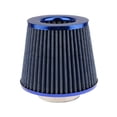 thumbnail image 1 of Riwesomey Filtro de aire de coche Universal 3 pulgadas de alta potencia deporte malla cono filtros de admisión de aire frío cartucho de aluminio de Vehículos, repuestos y accesorios Mis Azul Riwesomey  VI022353-02, 1 of 6