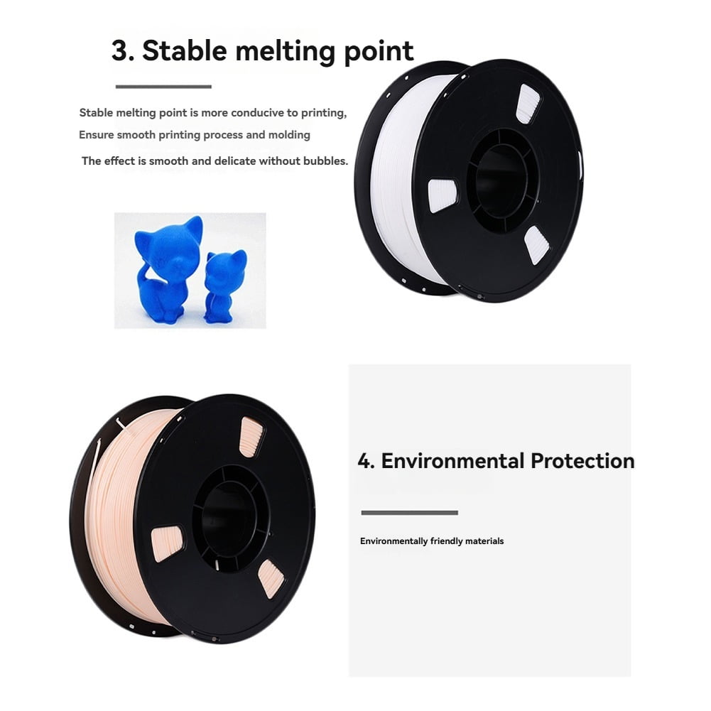 PLA 3D Printer Filament 1.75mm1KG Spool Printing Material for Printers and Pens with Vacuum Packing B