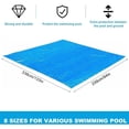 thumbnail image 2 of Pool Ground Sheet, Rectangular Pool Ground Sheet for 300x200cm Pool - Blue Waterproof Foldable Pool Ground Sheet and Protection Mat 338cm x 239cm, 2 of 5