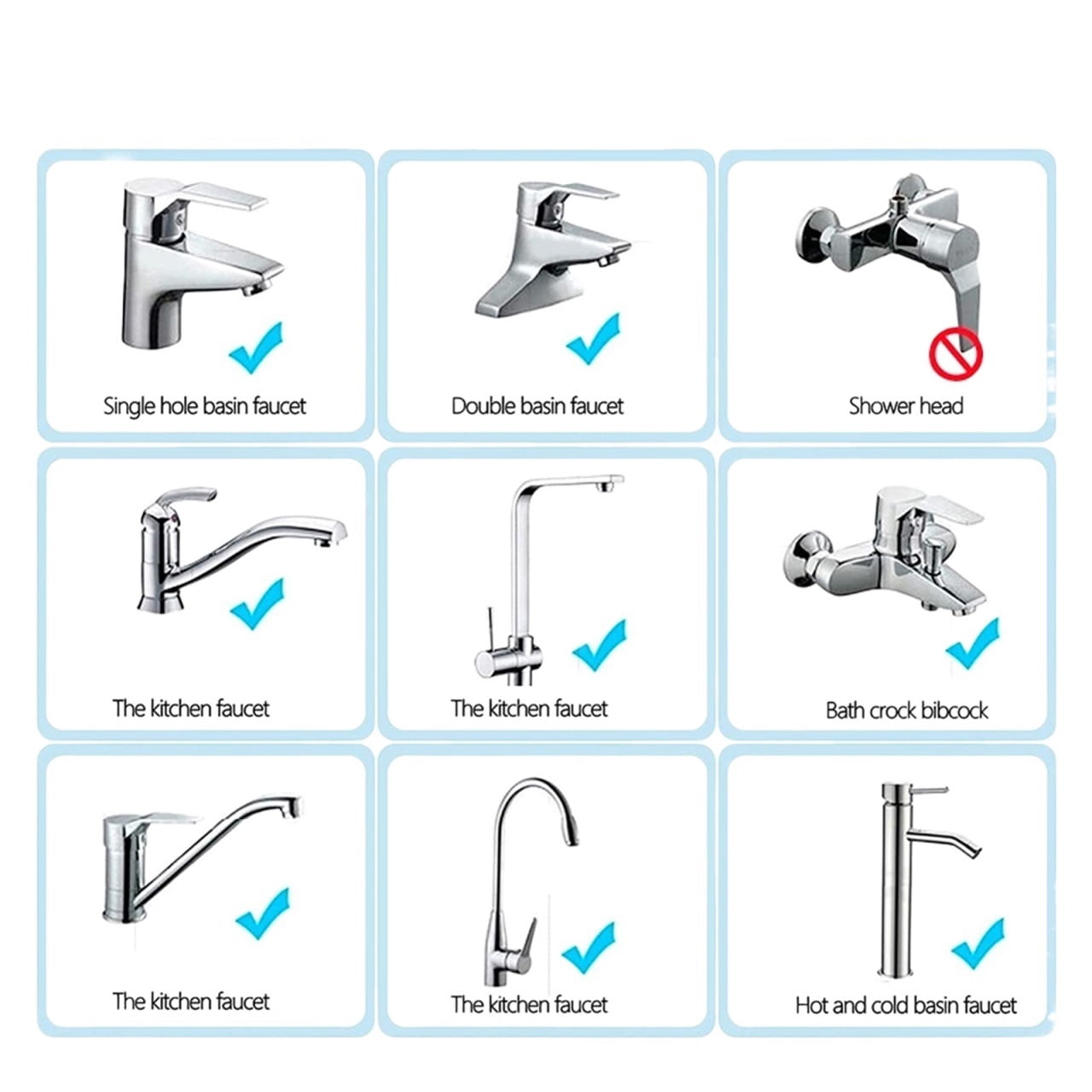 3PCS Brass Water Saving Faucet Tap Aerator Replaceable Filter Mixed Nozzle Thread Bathroom Faucet Bubbler Spout Net Convenient ,Easy to Use