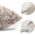 thumbnail image 3 of Burgundy Red Leaf Plant Lumbar Pillow Covers 12X20 Inch Herbs Botanical Fern Vintage Leaves Floral Decorative Pillow Cases Set of 2 Throw Pillows Farmhouse Home Decor For Sofa Couch Cushion Outdoor, 3 of 6