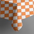 thumbnail image 4 of Orange and White Diamond Pattern Rectangle Tablecloth 60"x102",Waterproof Polyester Rectangle Table Cloth, Wipeable Spillproof Polyester Tablecloth for Dining, Camping, Indoor and Outdoor, 4 of 6