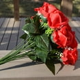 thumbnail image 7 of SPRING PARK 1 Large Bouquet 24 Heads Artificial Fake Rose Flowers Spray Wedding Party Bouquet Home Decor, 7 of 7