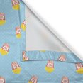 thumbnail image 6 of Ambesonne Cartoon Valance & Curtain, Movie Night Theme Pop Corn, 55"x24", Mustard and Pale Blue, 6 of 7