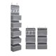 thumbnail image 1 of Organizador para puerta, organizador de 6 estantes detrás de la puerta, organizador colgante flexible para baño, 1 estante dividido en 2, 1 of 5