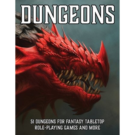 Pre-Owned Dungeons: 51 Dungeons for Fantasy Tabletop Role-Playing Games (RPG Dungeon Maps) Paperback