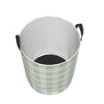 thumbnail image 5 of Uemuo Green Checkboard Pattern Circular Laundry Hamper Basket with handles,Collapsible laundry basket,Large capacity laundry hamper,Laundry Organizer-Small, 5 of 8