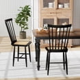 thumbnail image 3 of Costway Dining Chairs Set of 2 with PE Rattan Seats for Dining Room, Kitchen, Restaurant, 3 of 10
