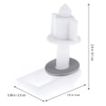 thumbnail image 6 of 6 Pcs Nuts Washers Toilet Seat Hinge Replacement Parts Tank Lids Toilet Seat Screws Toilet Bolt Screw Component, 6 of 6