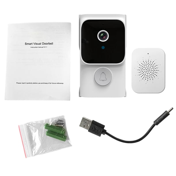 Cámara elegante inalámbrica del timbre del timbre video con visual remoto de Chime Tuya APP 2.4G WiFi 720P