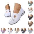 thumbnail image 5 of XIMIN Orthopedic Anti-Slip Sole Shoes for Women Slip-on Casual Sneakers Comfort Non Slip Work Travel Sneakers Woven Arch Support Lightweight Breathable Soft Sole Walking Shoes, 5 of 8