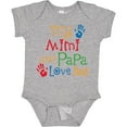 thumbnail image 3 of Inktastic Mimi and Papa Love Me Boys or Girls Baby Bodysuit, 3 of 5
