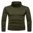 thumbnail image 1 of Mens Slim Fit Casual Turtleneck Sweaters Knitted Pullover Thermal Sweaters, 1 of 5
