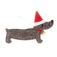 thumbnail image 1 of Decoración navideña Colgantes navideños Adorno con forma de perro salchicha Manualidades para Gris, 1 of 6