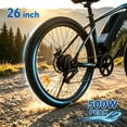 thumbnail image 3 of 26 Inch Electric Bike for Adults, 500W Peak Motor, 19.9 mph Top Speed, Removable 36V12Ah Battery, 7-Speed Electric commuter Bike for Commuting, Shopping,UL2849, 3 of 10
