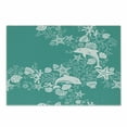 thumbnail image 1 of Sea Animals Cutting Board, Dolphins Flowers Sea Floral Pattern Starfish Coral Seashell Composition, Decorative Tempered Glass Cutting and Serving Board, Small Size, Sea Green White, by Ambesonne, 1 of 1