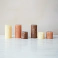 thumbnail image 2 of Creative Co-Op Creative Co-Op Unscented Face Pillar Candle, Cappuccino, 2 of 5