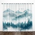 thumbnail image 1 of Mid Century Vintage Valances Set for Kitchen, Abstract Geometric Mid Century Retro Atomic 1950S Home Decor Rod Pocket Window Drapes for Living Room Dining Room Office 52x18 Inch + 27x24 Inch X 2, 1 of 4