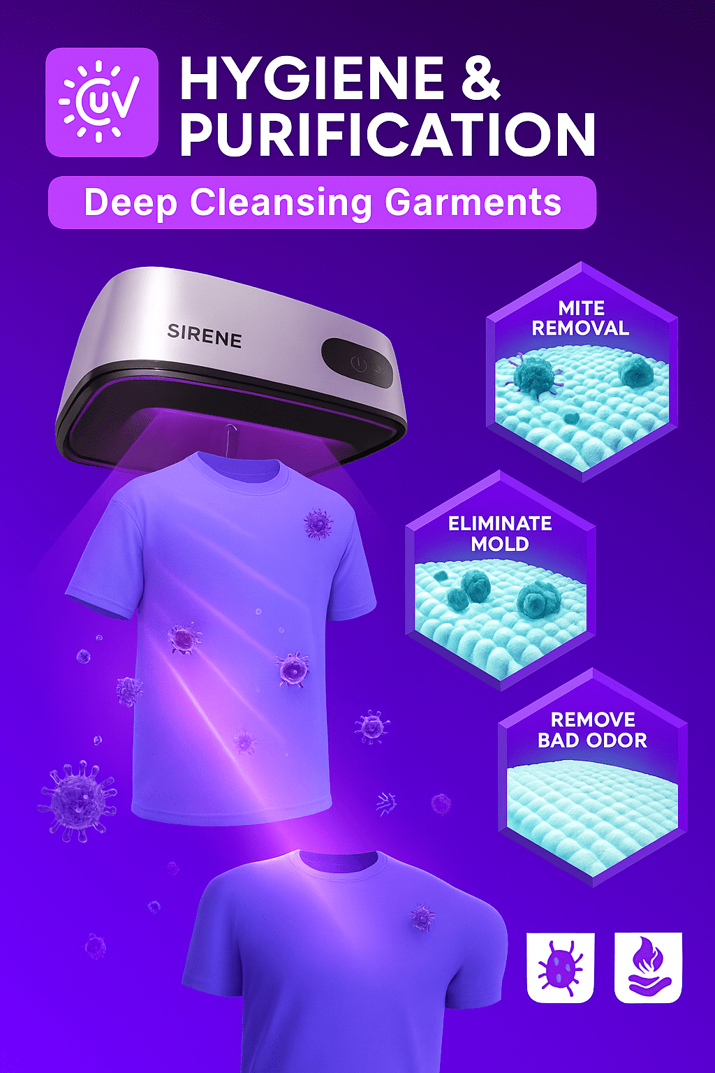 Sirene Portable Clothes Dryer for Apartment, RV, Travel - Quick and Easy to Use Small/Compact Dryer Machine