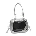 thumbnail image 3 of Bolso de hombro Bolso de mano Regalo Bolso de hombro de gran capacidad de moda Bolso femenino para viajes Desplazamientos Trabajo Citas al aire libre Plata, 3 of 8