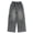 Blue, variant on GiLiling Girls Y2K Aesthetic Baggy Cargo Jeans High Waist Wide Leg Distressed Denim Pants Elastic Waist Vintage Casual (Blue, 11-12 Years)
