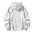 thumbnail image 6 of JGNGSHN Men's Rain Jackets Dressy Casual Plus Size Waterproof Windbreaker Solid Hooded Jacket for Outdoor Running Hiking Cycling, 6 of 8