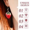thumbnail image 4 of 8pcs Forma de fresa Pendientes Pendientes Charms Bolsa Colgantes colgantes (color surtido), 4 of 6