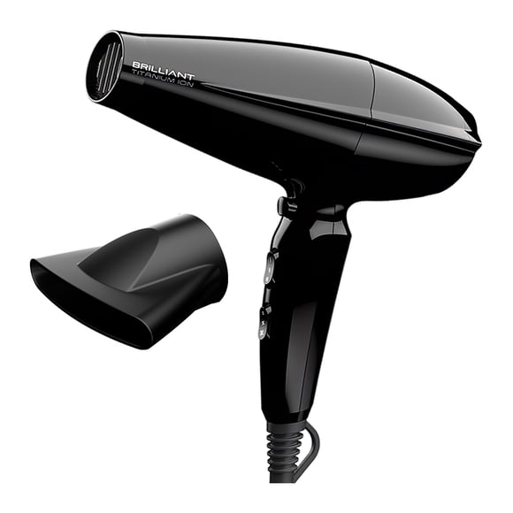 Secadora de Cabello Gama Italy Brilliant Titanium Ion 1900W Negro