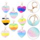 thumbnail image 2 of KAKOWELY 8 llaveros de corazón estéticos, llaveros peludos, colgantes para monedero., 2 of 4
