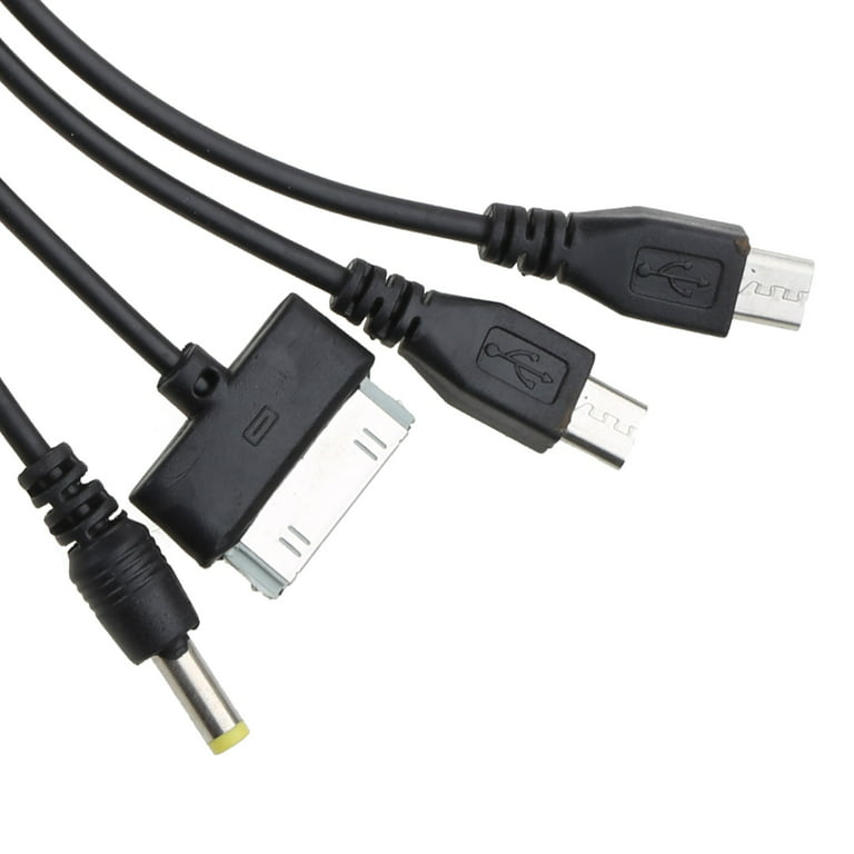 Qisuw 20CM 10 in 1 USB Phone Charger Cable USB To Multi Plug Phone Charging Cable  USB Charger Cable Universal 