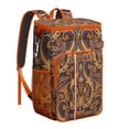 thumbnail image 1 of Colorful Paisley Pattern Insulated Backpack Cooler, Waterproof & Leak Proof, High-Performance Insulation, Perfect for Travel, Camping, and Outdoor Activities, 1 of 6