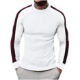 thumbnail image 2 of Zedker Men's Colorblock Crewneck Pullover Sweaters Slim Fit Long Sleeve Knitted Raglan Shirts for Men, 2 of 9