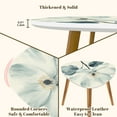 thumbnail image 5 of Set of 2 Triangle End Table Blue Botanical Floral Minimalist Flower Wildflower Flowers Set of 2 Side Tables End Tables, Nesting Tables for Living Room, 5 of 5