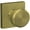Gold, variant on Schlage F170-Bwe-Col Bowery Non-Turning One-Sided Dummy Door Knob - Brass