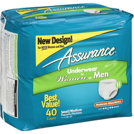 Assurance Protective Underwear, Unisex, Moderate Absorbency, Small ...