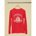 thumbnail image 3 of Farmhouse Christmas Rustic Holiday Women's Long Sleeve, 3 of 4