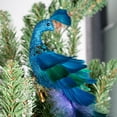 thumbnail image 5 of 19" Glitter Peacock Christmas Ornament, Xmas Tree Decoration Ornament with Clip, 5 of 9