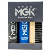 Shoe MGK Shoe Cleaner Kit - Water & Stain Repellent Plus Shoe Cleaner/Conditioner Cleaning Kit For Athletic Shoes, Tennis Shoes & Sneakers