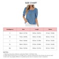 thumbnail image 5 of Camiseta superior para mujer, blusa de color puro, cuello redondo, media manga, puño elástico para oficina en casa, 5 of 5