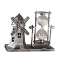 thumbnail image 2 of Retro Style Hourglass Sand Timer Sandglass Centerpiece Statue Ornaments for Desk Office Bedroom Decoration Birthday Gift, Argent, 2 of 7