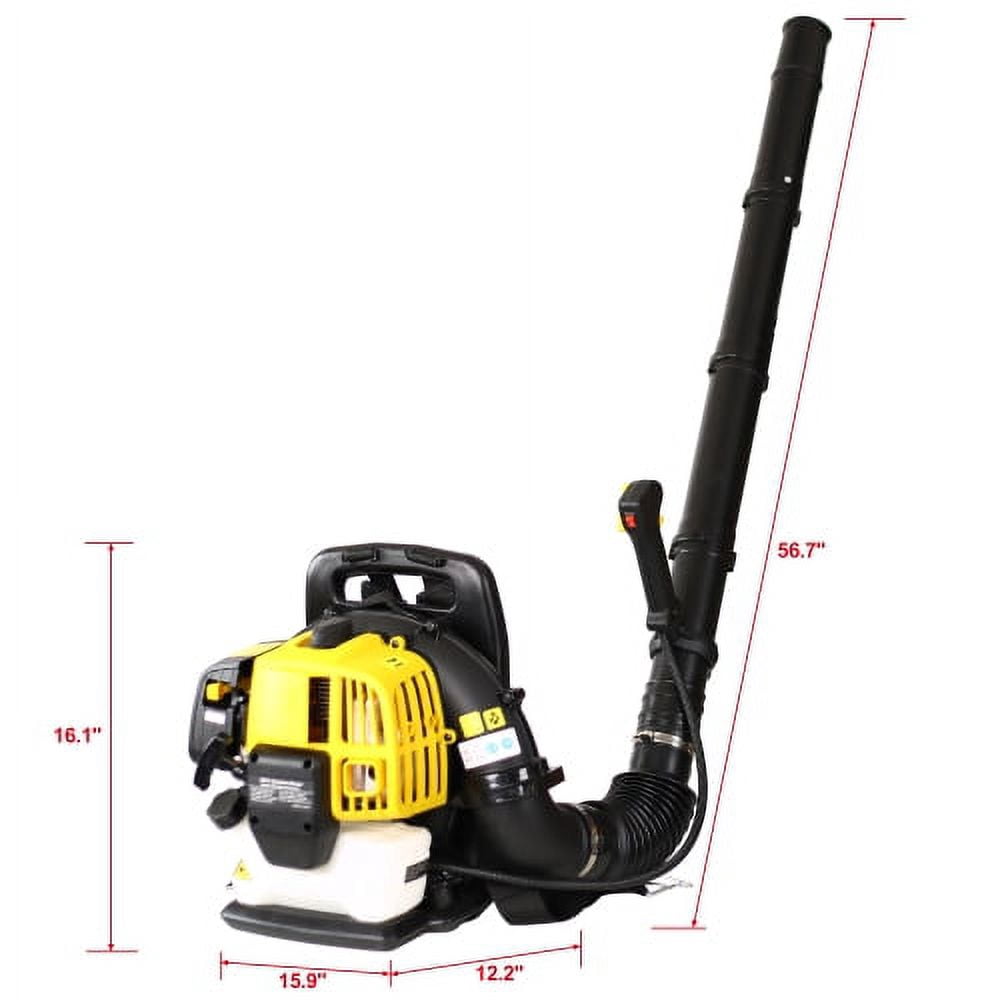 SESSLIFE Backpack Gas Powered Leaf Blower, 52CC 2 Stroke, EPA Passed, TE2788