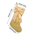 thumbnail image 3 of NWOKYZGH 1 Pack Bow Christmas Stockings, Coquette Velvet Christmas Stocking Hanging Xmas Tree Decor for Fireplace Holiday Festival Party Ornament, 3 of 8