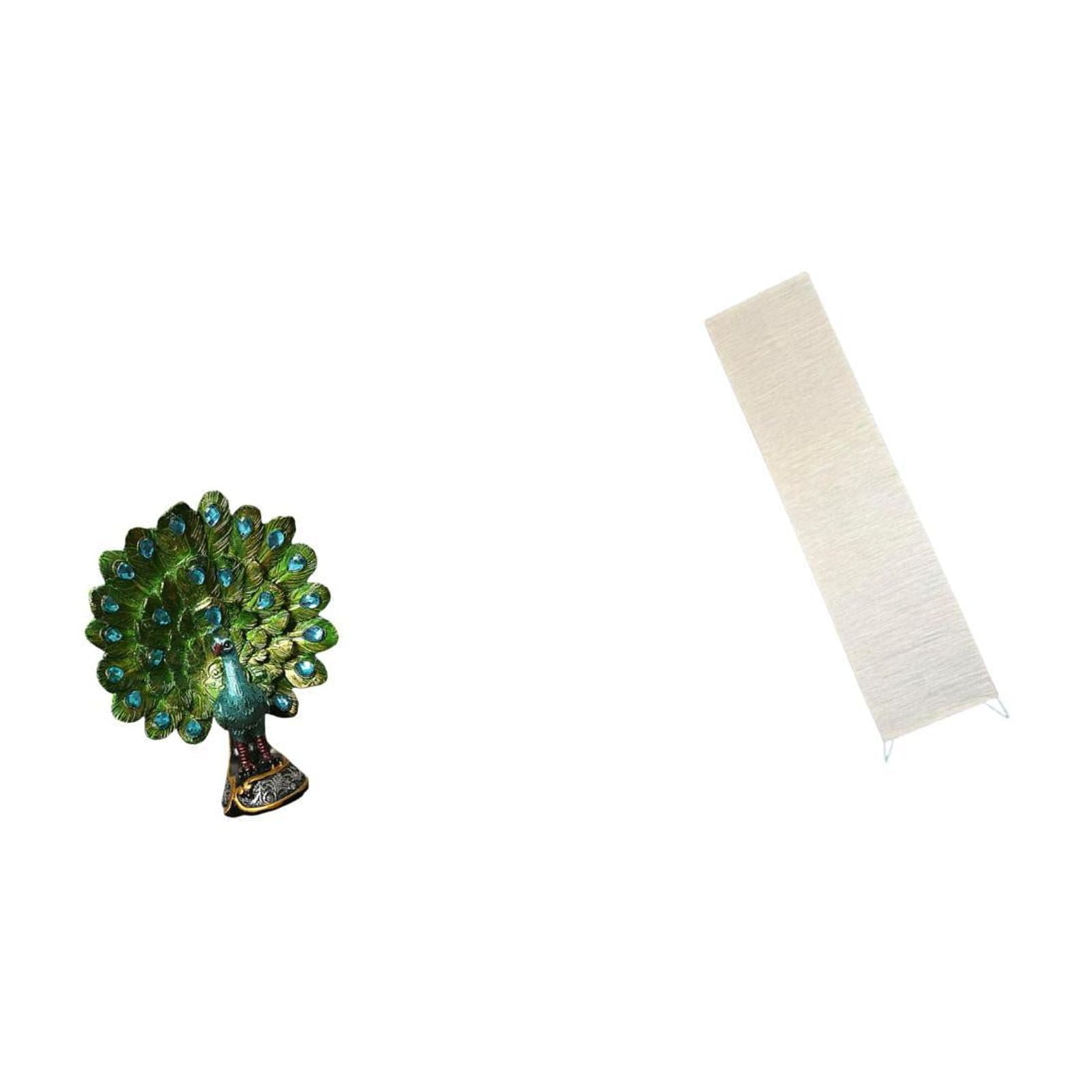 Peacock Statue Desktop Figurine Floor Lamp Shade Resin and Paper Material Perfect for Living Room Bedroom Office Decor