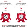 thumbnail image 1 of Kitchen Cooking Mechanical Timer - 60 Minutes Countdown Cooking Teaching Mechanical Egg Timer Wind Up Cute Timeout Timer for Kids No Battery, 1 of 7